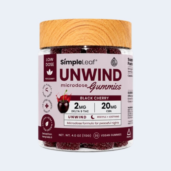 Simple Leaf UNWIND Microdose Gummies Review