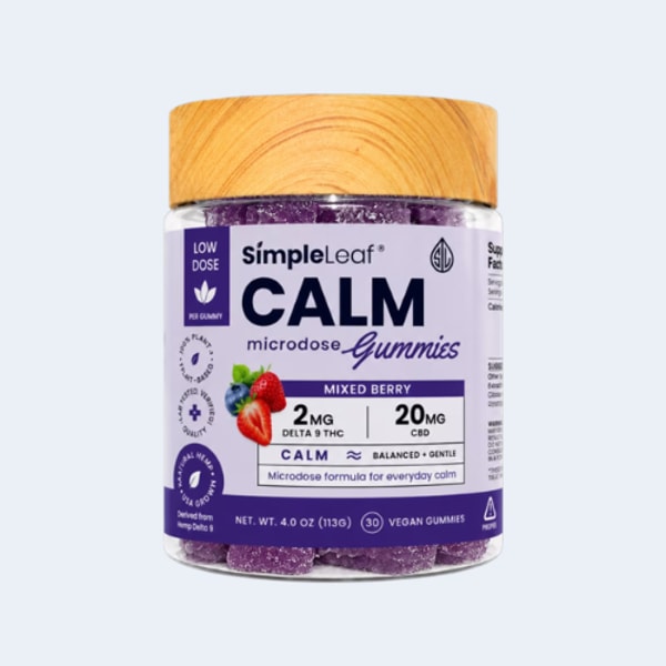Simple Leaf CALM Microdose Gummies Review