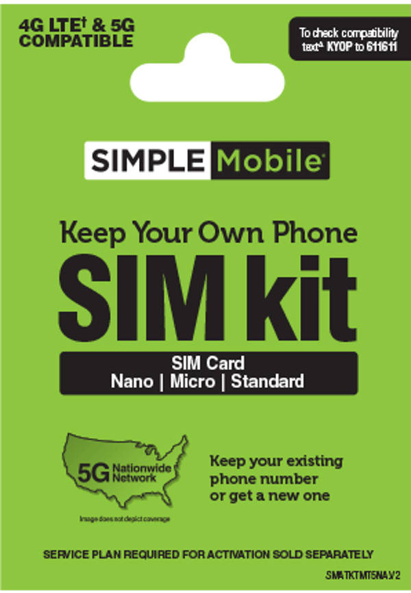Simple Mobile Shop Keep Your Own Phone SIM Kit Review