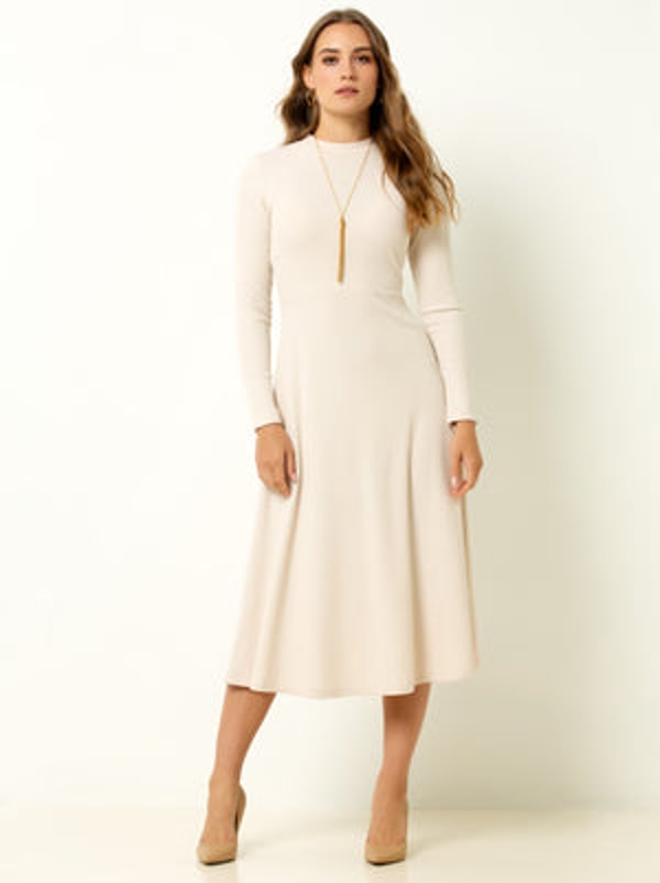 Single Stitch Ribbed Midi Dress Review