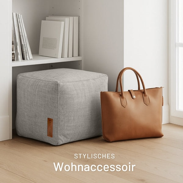 Sitzsack Shop Cube Sitzhocker in Leinen-Optik Bewertungen