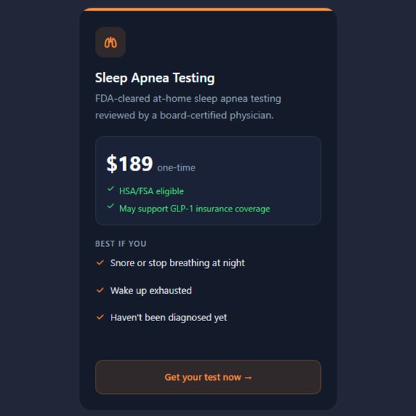 Sleep Reset At-Home Sleep Apnea Test Review