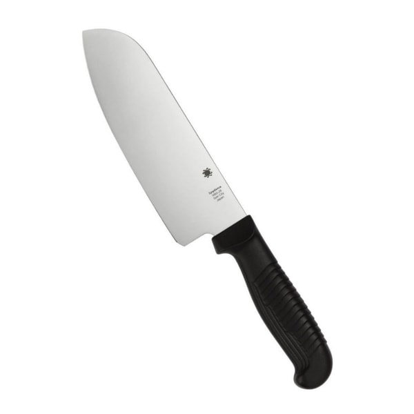 Smarttek Trading Spyderco K08 Santoku 12.6 Inch PlainEdge Black Kitchen Knife Review