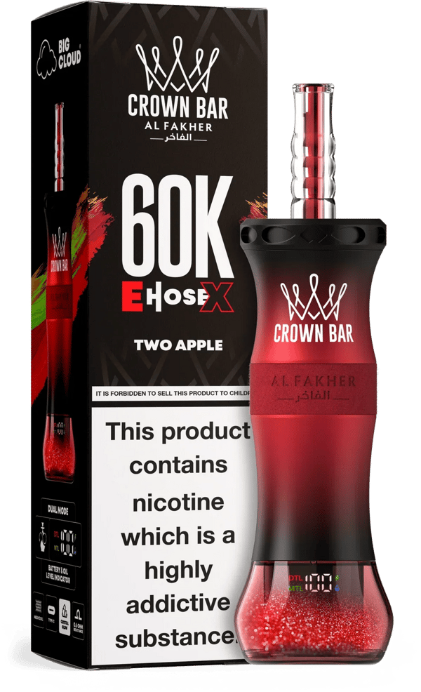 Smoking-Hookah.com Al Fakher Crown Bar 60K E-Hose Review
