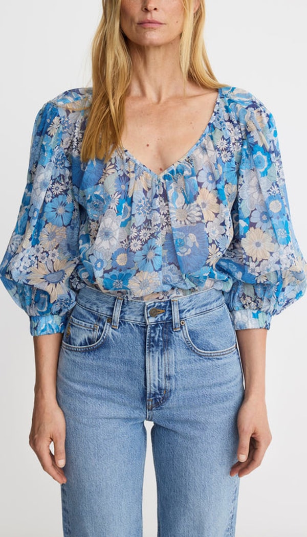 SMYTHE Shirred V-Neck Reversible Blouse Review