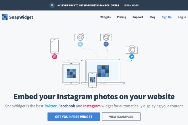 About SnapWidget