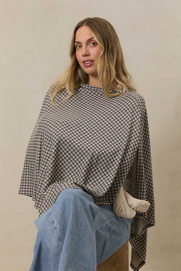 Solly Baby Stormy Houndstooth Nursing Cover Review