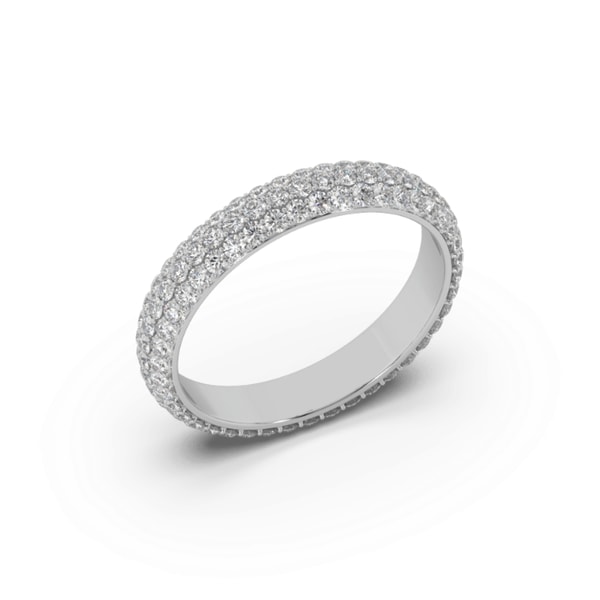 SOLO for Diamonds Обручка жіноча з білого золота з діамантами bridal Рецензія