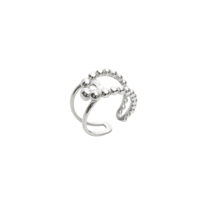 Spero London Rings Reviews: Beaded Intercepting Circle Ring