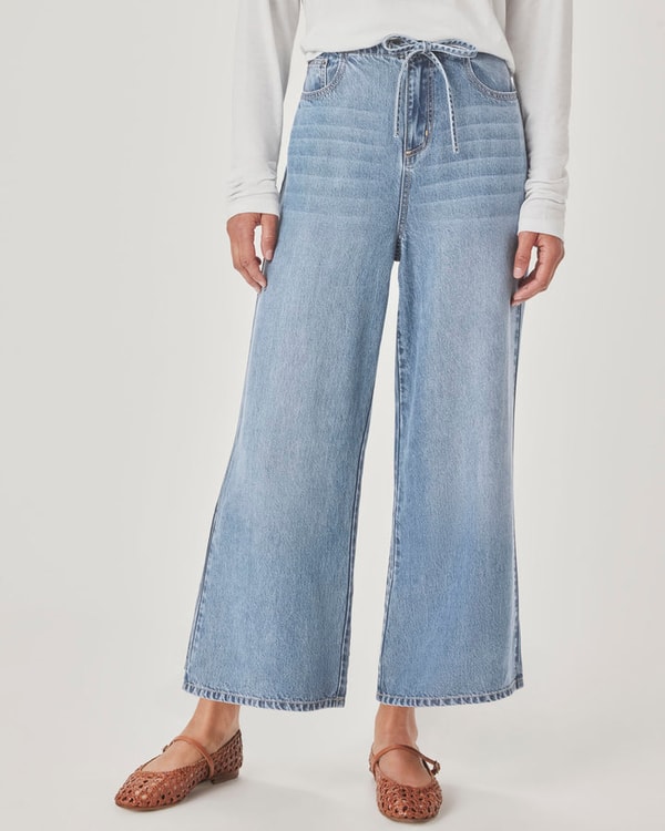 Splendid Lounge Denim Crop Pant Review