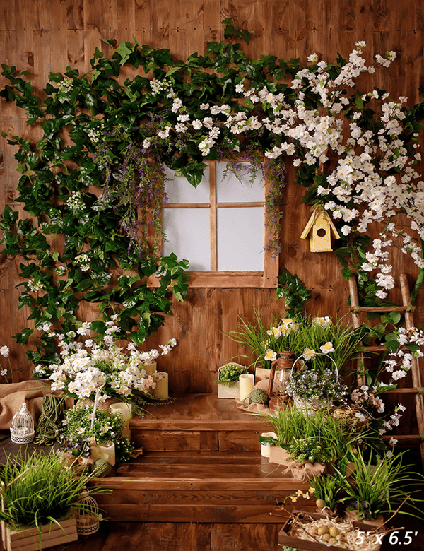 Starbackdrops Flower Wooden House Backdrop Review