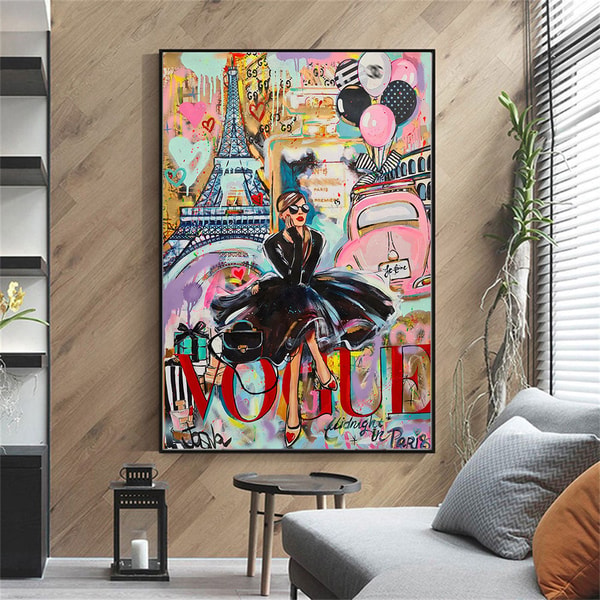 Steady Estates Modern Fashion Graffiti Art Female Poster Review