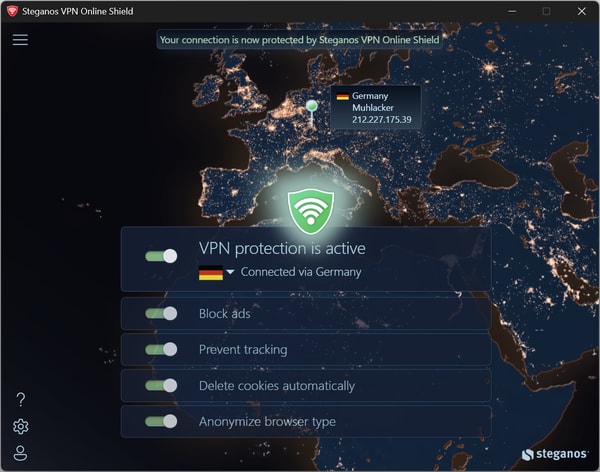 Steganos VPN Online Shield Review