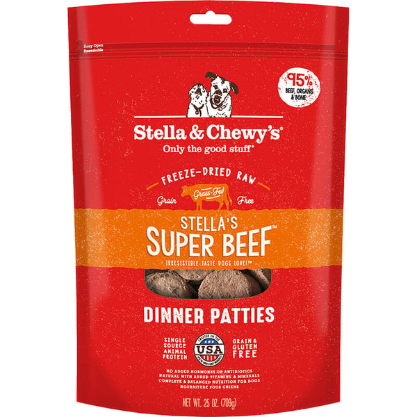 Stella & Chewy's Super Beef Freeze-Dried Raw Dinner Patties for Dogs Review