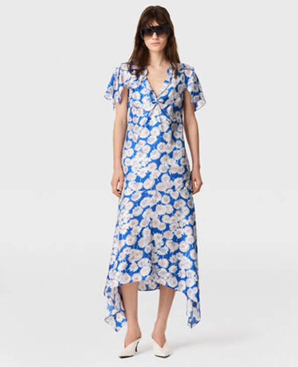 Stella McCartney Daisy Print Cap-Sleeve Midi Dress Review