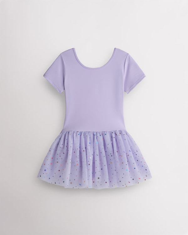 Stelle Girls Short Sleeve Celestial Sequin Tutu Dress Lavender Review