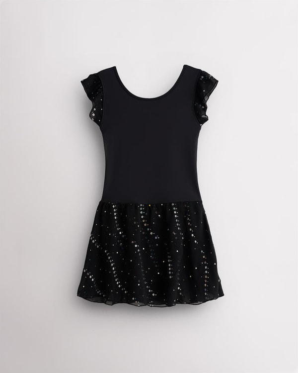 Stelle Girls Performance Wavy Sequin Ballet Dress Black Review