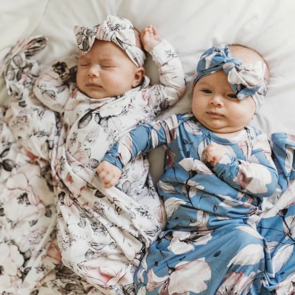 Stevie Js Dusty Blue Floral Swaddle Review