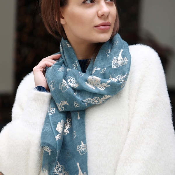 Studio Hop Personalised Rose Gold Foil Birth Flower Scarf Reviews