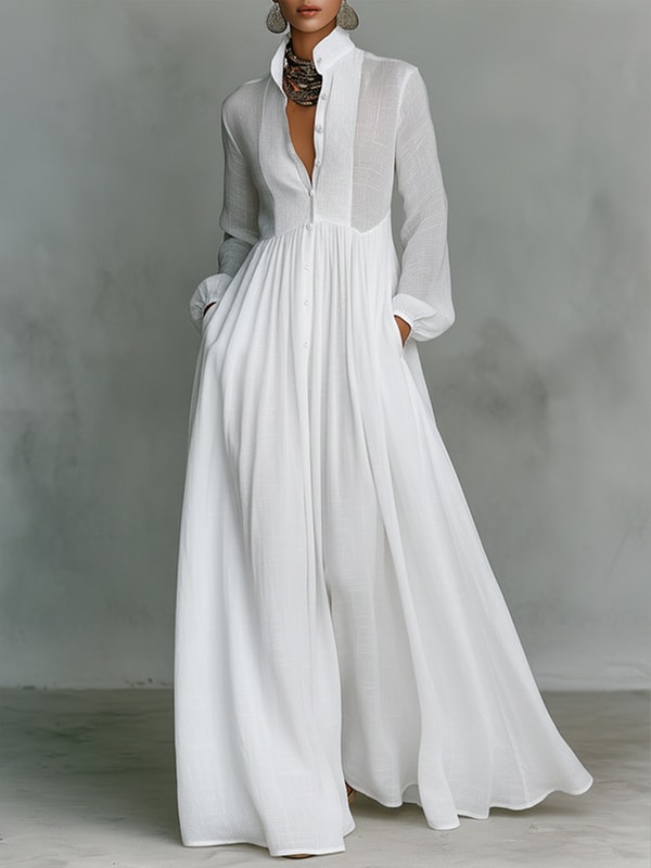StyleWe Cotton Linen Maxi Dress Review