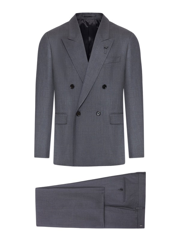 Suit Negozi Lardini Completo Sartoriale Doppiopetto in Misto Lana e Seta Recensione