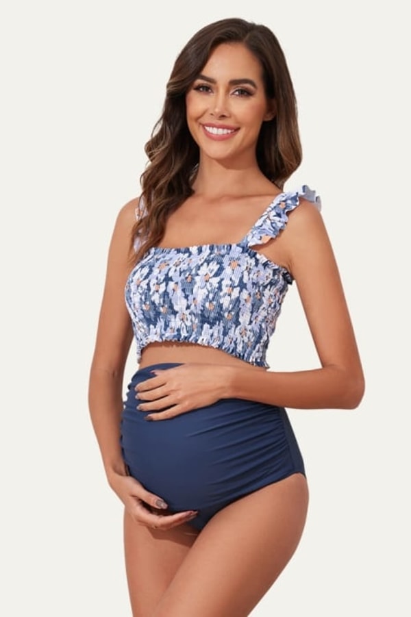 Summer Mae Ruffled Maternity Swimsuit Reviews