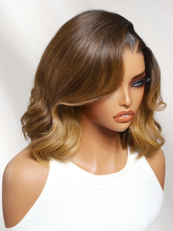 Sunber Hair Brown Highlights Body Wave Wig Review