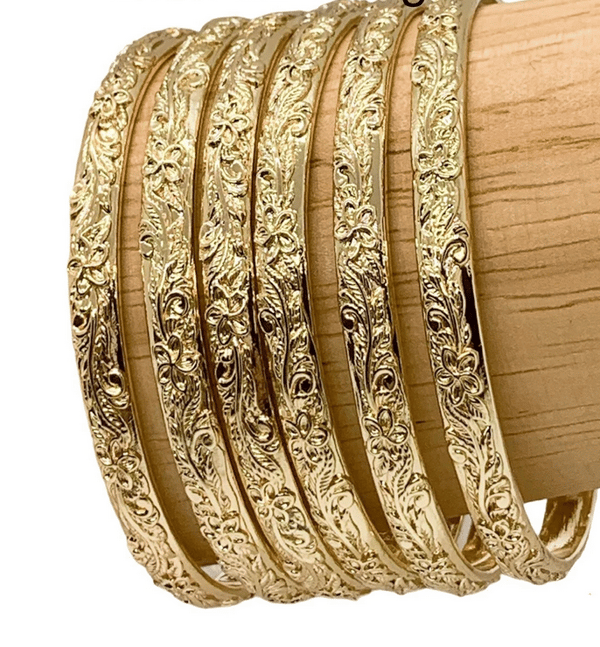 Sunshine Jewelry 5mm 3D Floral Heavy Bangle Review