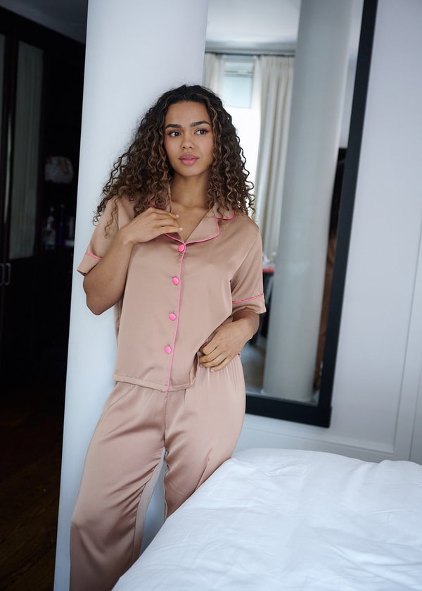 Sunshine Society Nude Silky Pant Set Review