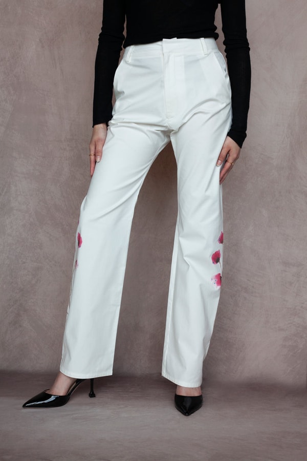 Surele Rose Floral Pants Reviews