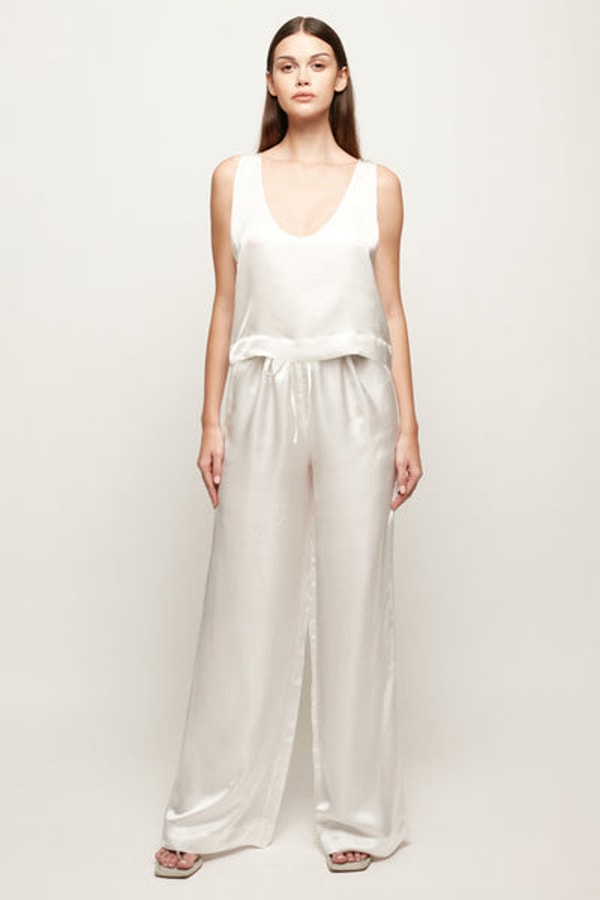 SWF Boutique Satin Scoop Top & Satin Drawstring Pant Review