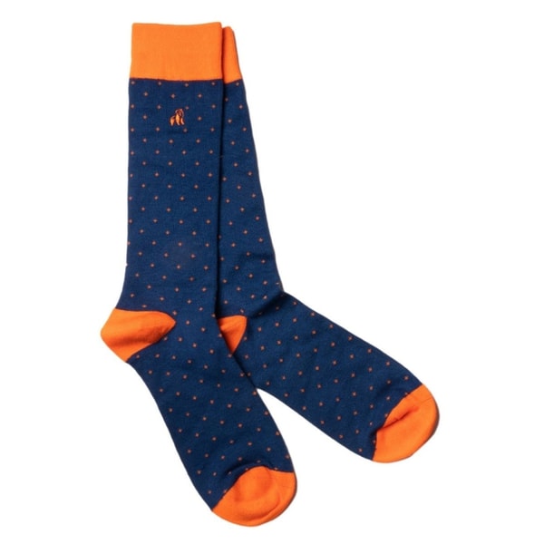Swole Panda Spotted Orange Bamboo Socks Reviews