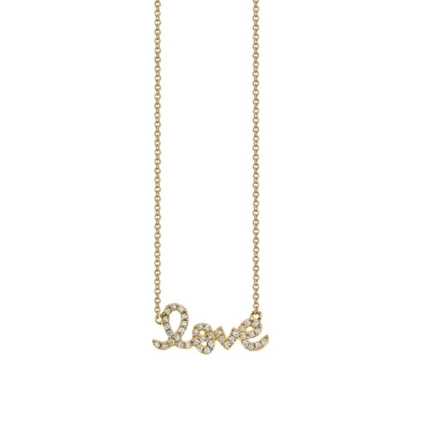 Sydney Evan Jewelry Gold & Diamond Small Love Necklace Reviews