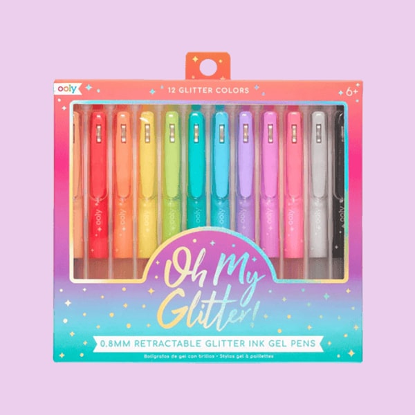 Talking Out of Turn Oh My Glitter! Retractable Glitter Gel Pens Review