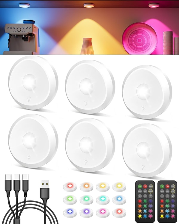Tedmos Rechargeable Puck Lights Review