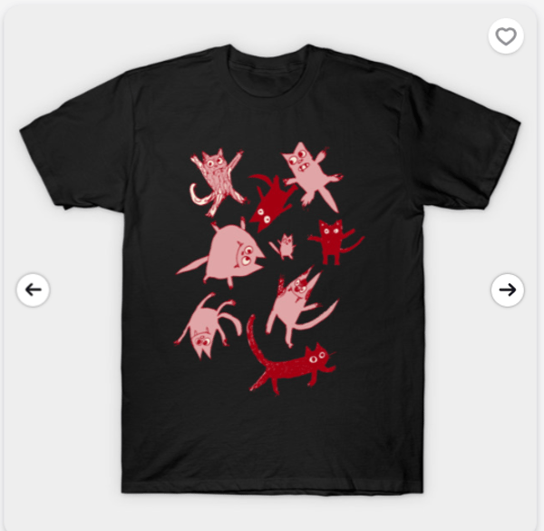 TeePublic levitating kitties T-Shirt Review