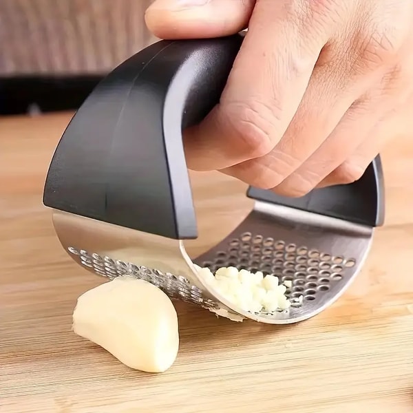 Temu Stainless Steel Garlic Press Review