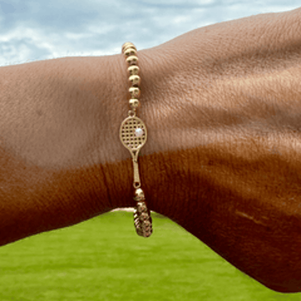 Born to Rally Gold Beaded Tennis Bracelet Review