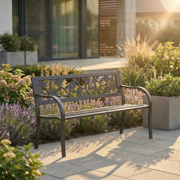 Tesco Garden Vida 3 Seater Steel Garden Bench Outdoor Review