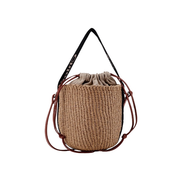 The Bag Syndicate Woody Small Raffia Bucket Bag Beige Reviews