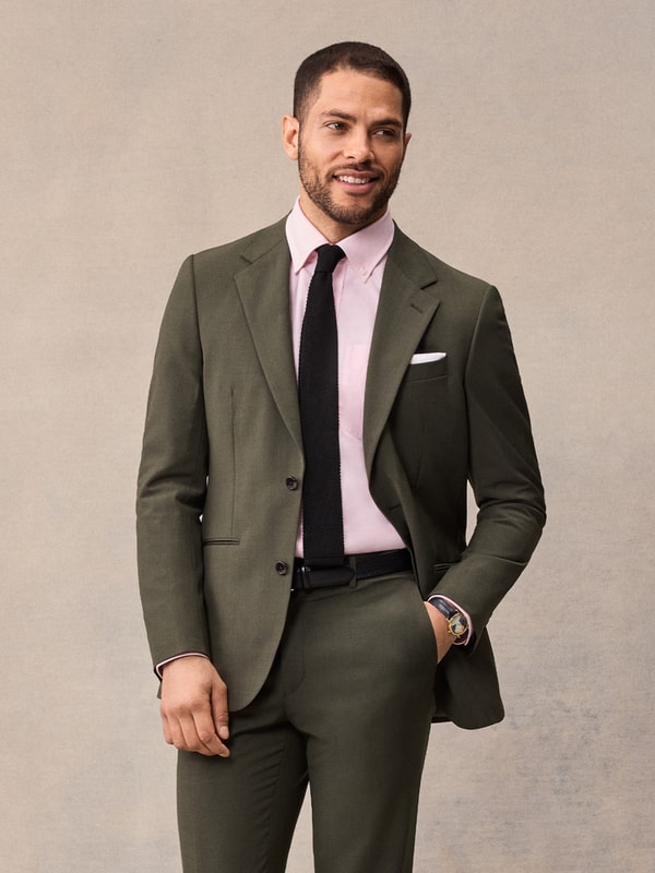 The Black Tux Essential Olive Suit Review