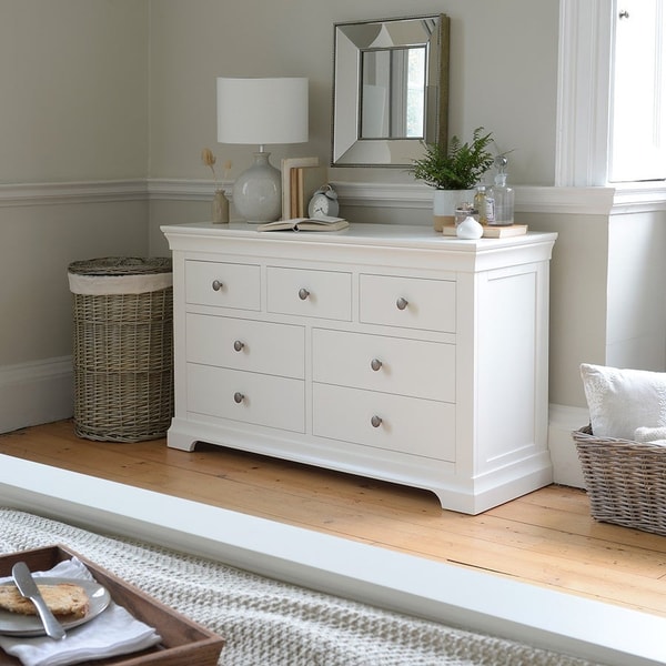 The Cotswold Company Chantilly Warm White 3 Over 4 Drawer Chest Review