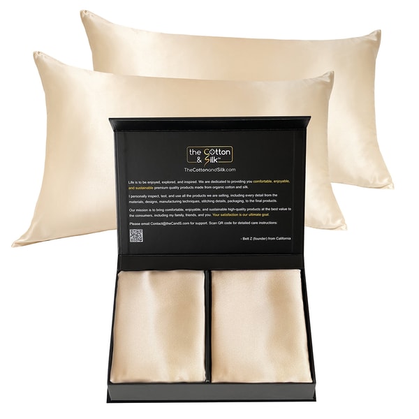 The Cotton and Silk Mulberry Silk Pillowcase Pair Review