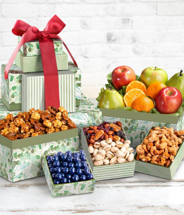 The Gift Basket Store Fruit, Nuts, & Sweets Gift Tower Review