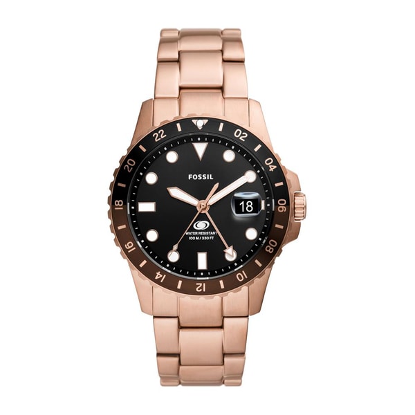 THE JEWELLER Fossil Herrenuhr Blue GMT Bewertungen