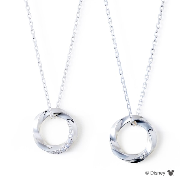 THE KISS Disney Hidden Mickey Silver Pair Necklace レビュー