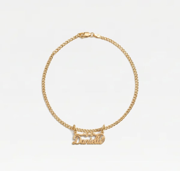The M Jewelers THE NAMEPLATE ANKLET Review