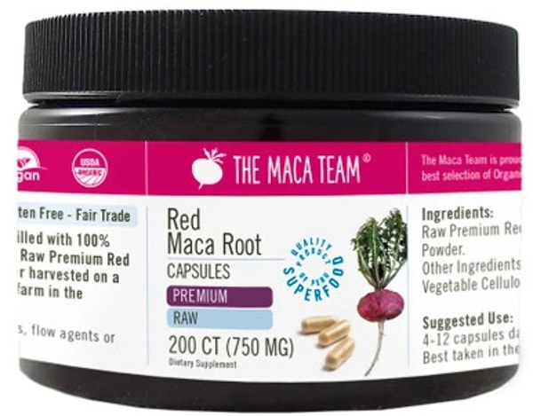 The Maca Team Organic Raw Red Maca Capsules Review