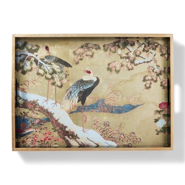 The MET Store Momoyama Cranes and Flowers Lacquer Tray Review