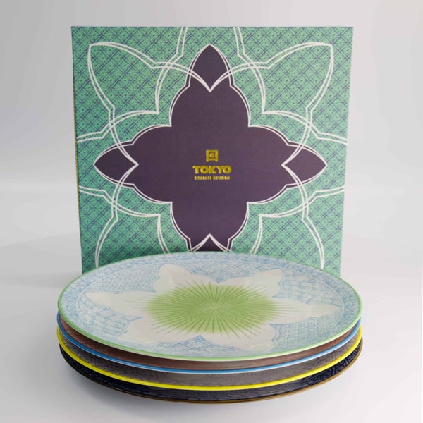 The Oriental Shop Speiseteller Set Lily Flower Bewertung